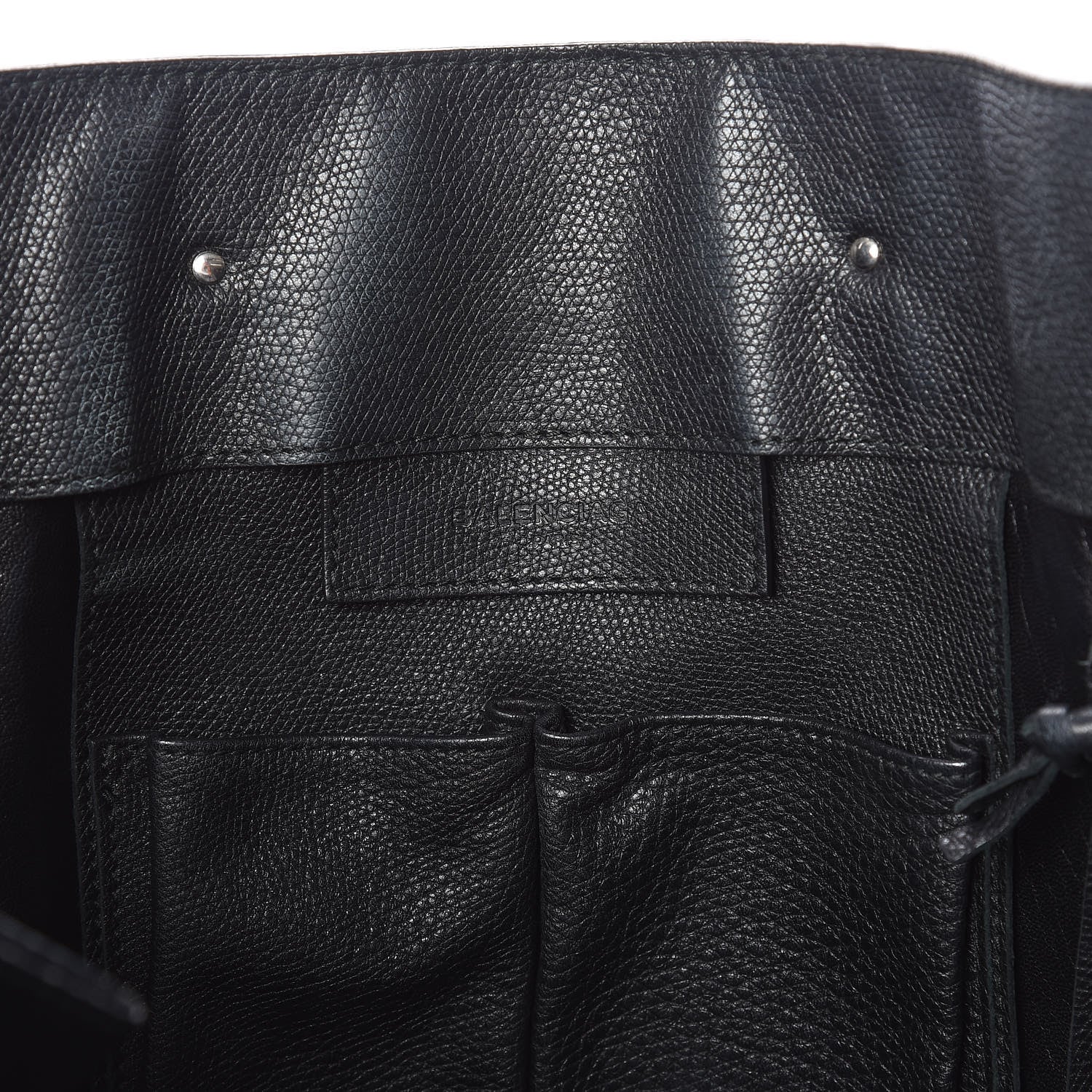 Balenciaga Calfskin Papier A4 Zip Around Plate Tote Black 6 of 12
