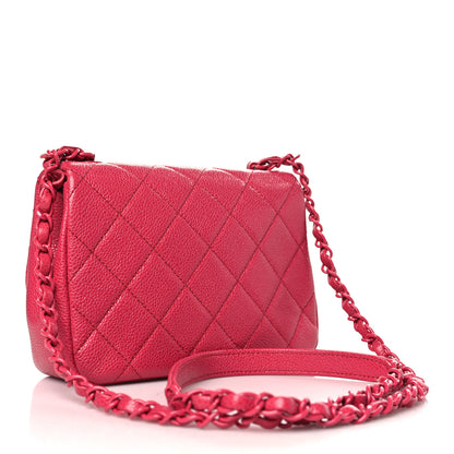 Chanel Caviar Quilted Mini Incognito Square Flap Dark Pink 3 of 9
