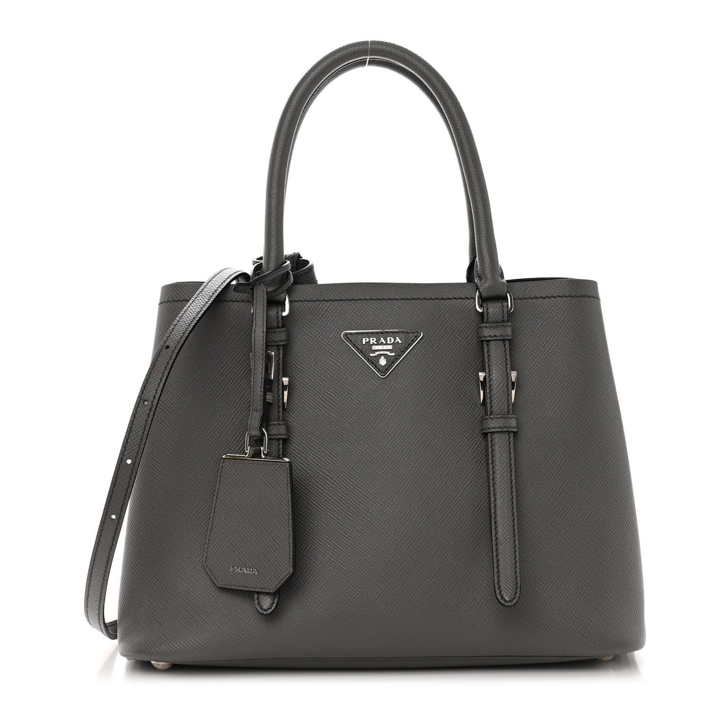 Saffiano Cuir Small Double Handle Tote Marmo