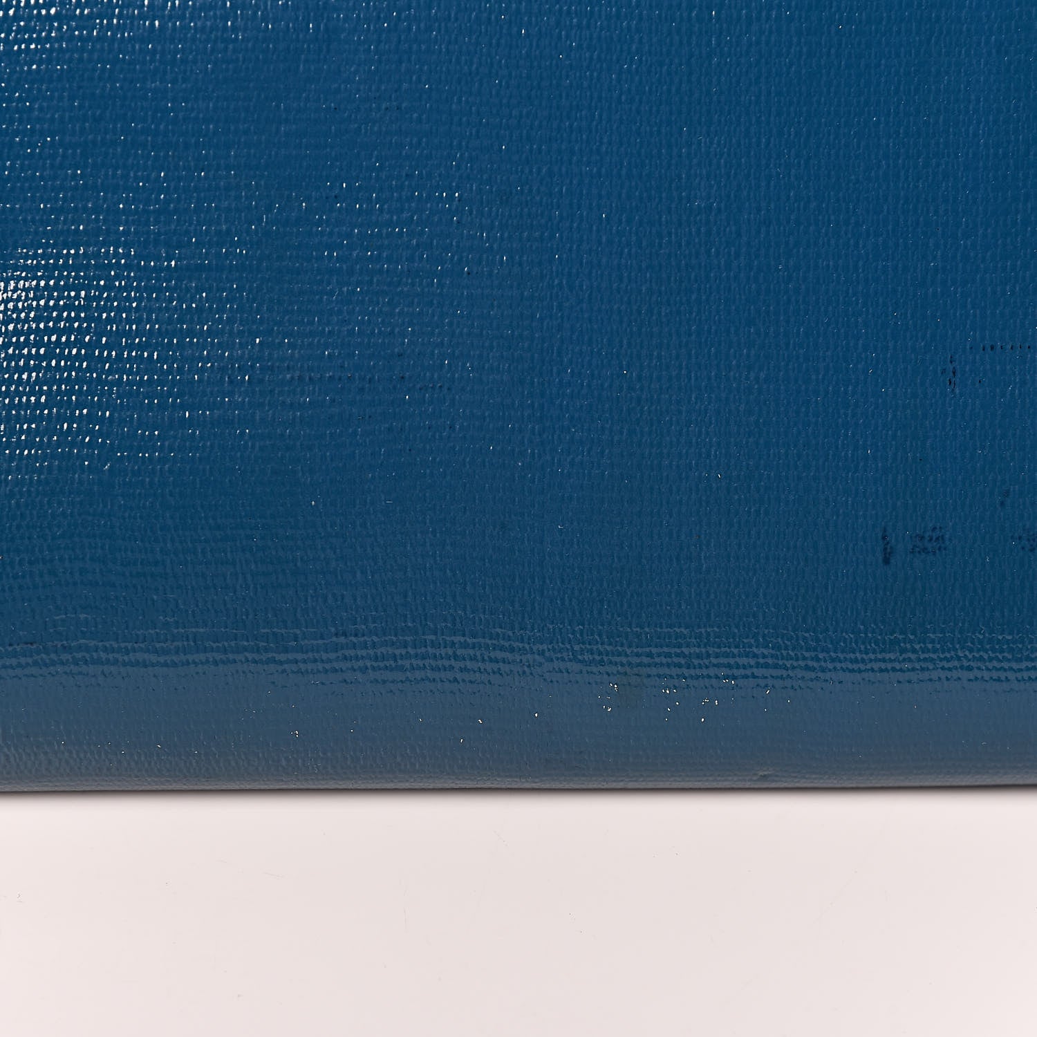 Saint Laurent Textured Patent Classic Y Ligne Clutch Blue 10 of 14