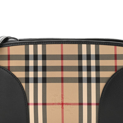Burberry Horseferry Check Small Chichester Crossbody Clutch Bag Black 4 of 10