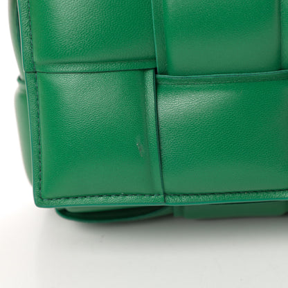 Bottega Veneta Lambskin Maxi Intreccio Padded Chain Cassette Crossbody Bag Racing Green 12 of 12