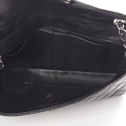 Chanel Lambskin Quilted East West Flap Black 5 of 10