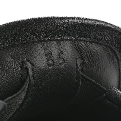 Hermes Suede Goatskin Nappa Jour Loafers 35 Black 8 of 9