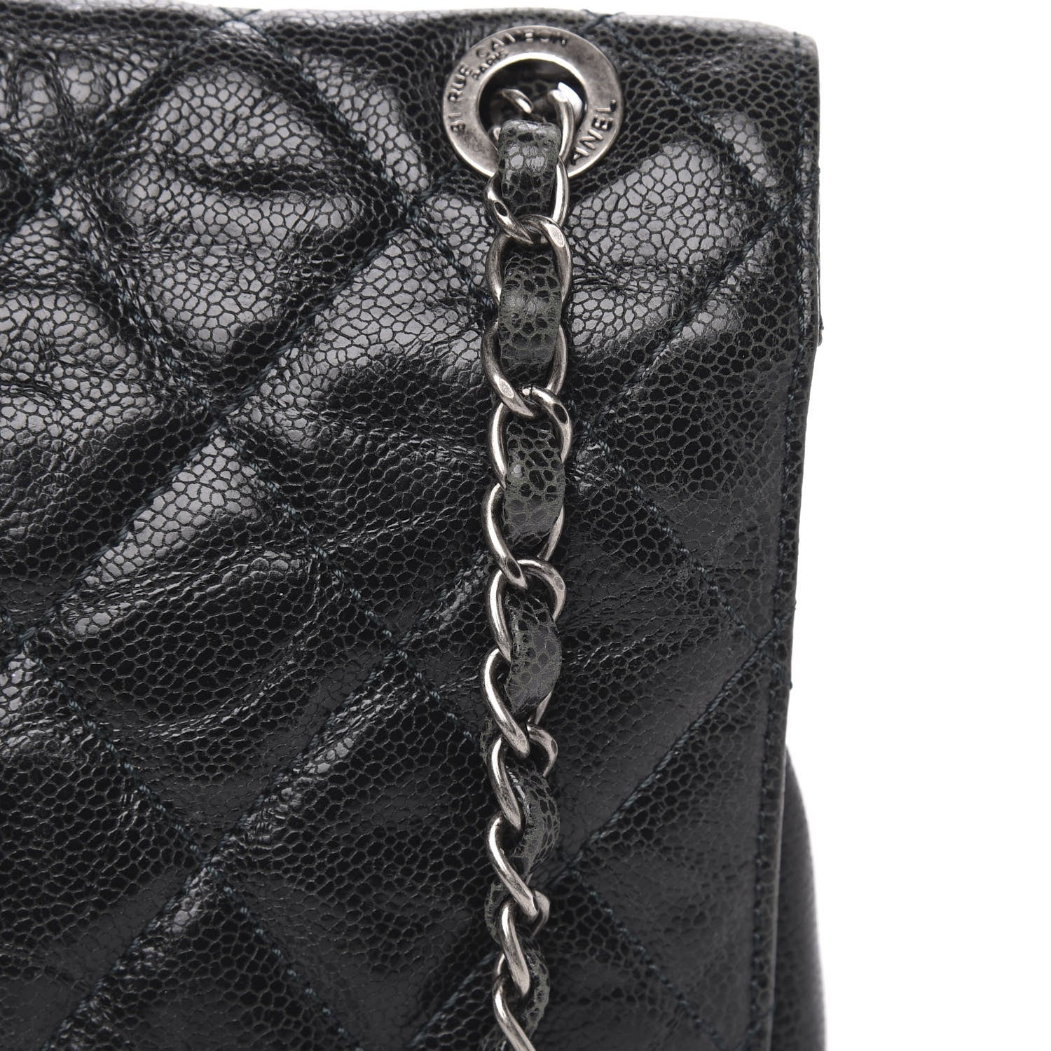 Chanel Crumpled Grained Calfskin Jumbo CC Crave Flap 11 of 12