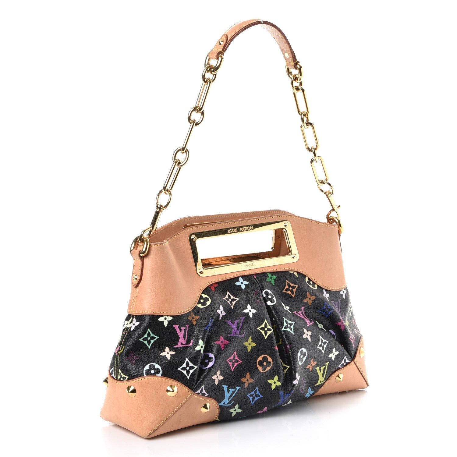 Louis Vuitton Monogram Multicolor Judy MM Black 3 of 10