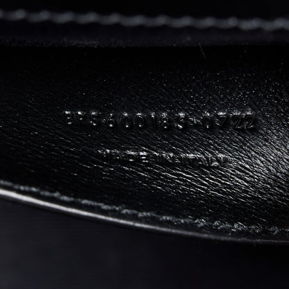 Saint Laurent Grain De Poudre Textured Mixed Matelasse Triquilt Medium Monogram Satchel Black 8 of 12