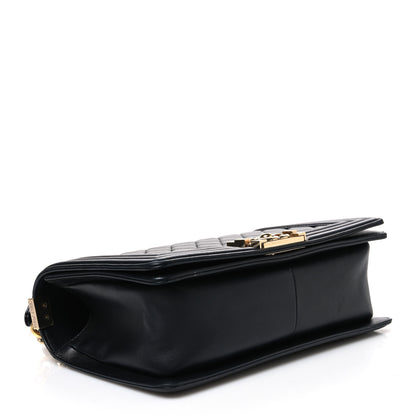 Chanel Lambskin Quilted Medium Boy Flap Black 4 of 12