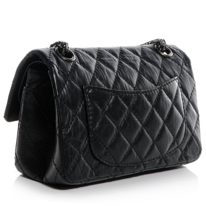 Chanel Aged Calfskin Lucky Charms 2.55 Reissue 224 Flap Black 3 of 8