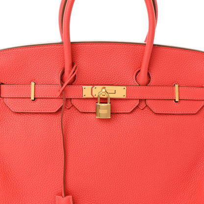 Hermes Togo Birkin 35 Rouge Pivoine 8 of 11