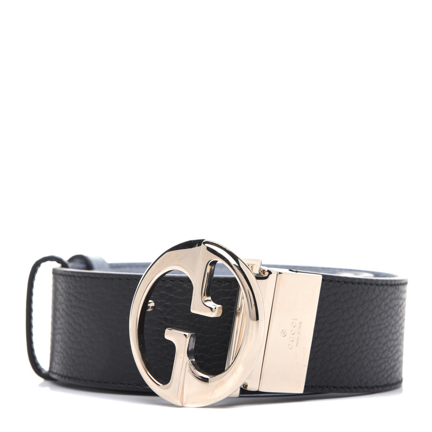 Dollar Calfskin 1973 Reversible Belt 75 30 Black Mineral Blue