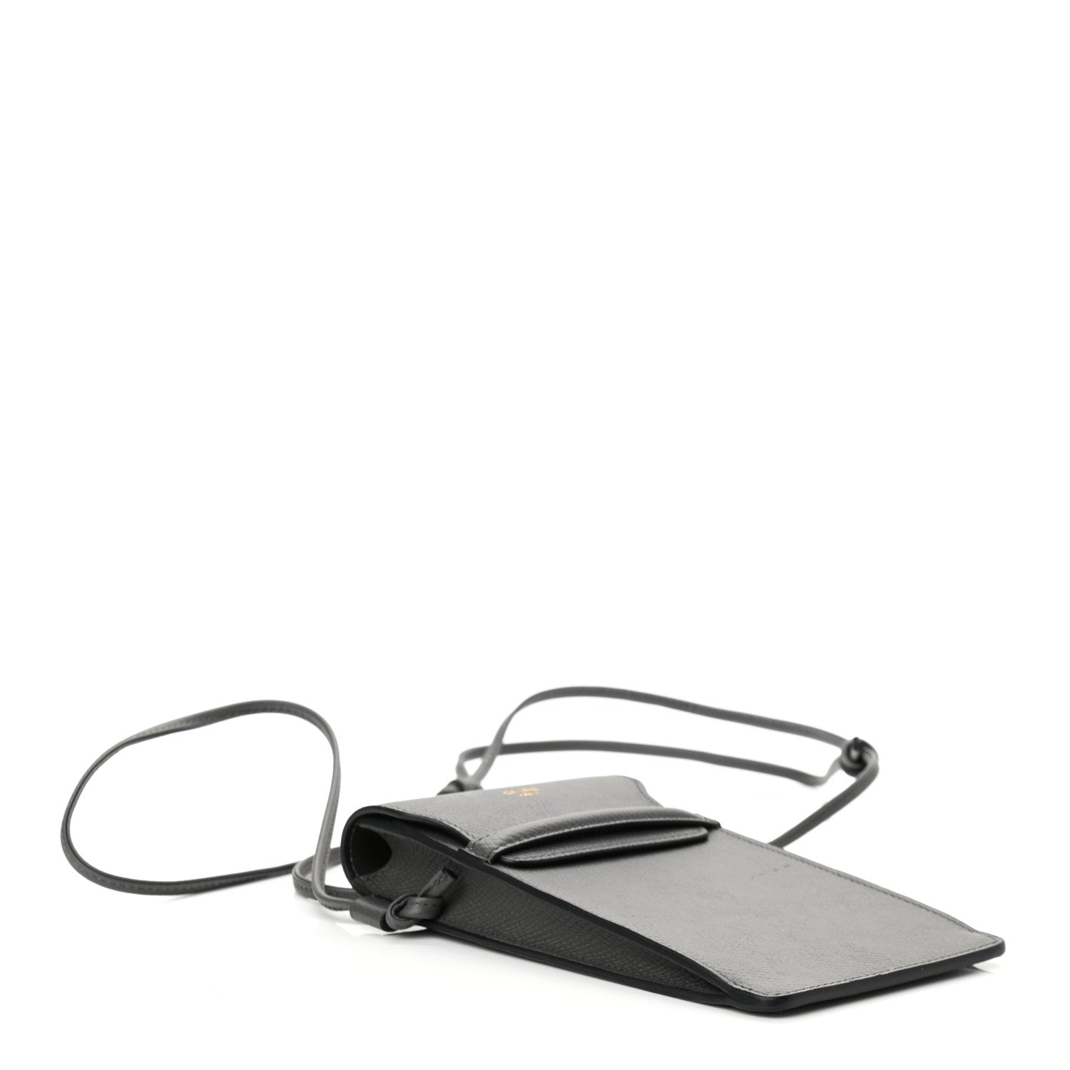 Celine Grained Calfskin Phone Pouch With Flap Grey 4 of 9