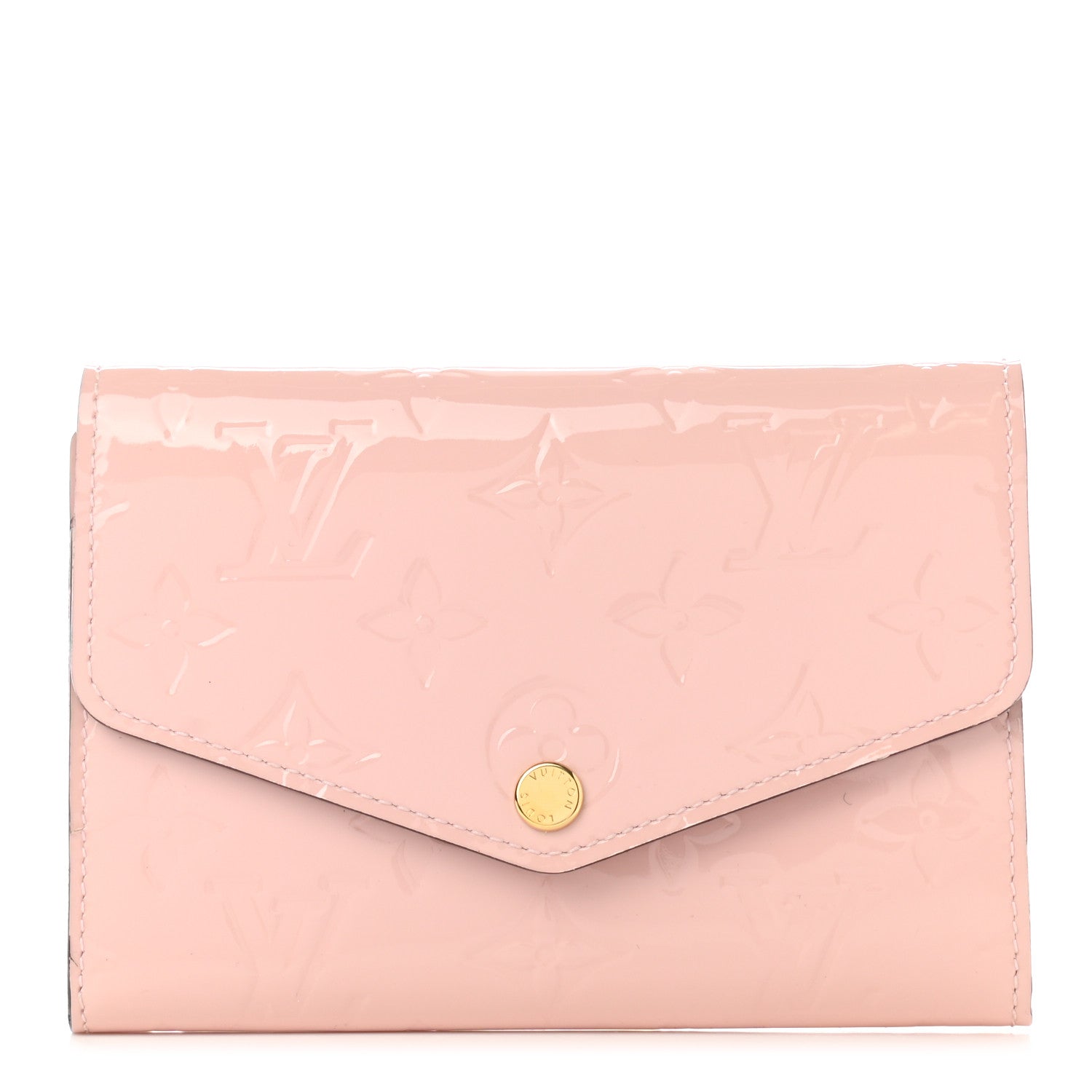 Louis Vuitton Vernis Sarah Compact Wallet Rose Ballerine 1 of 8
