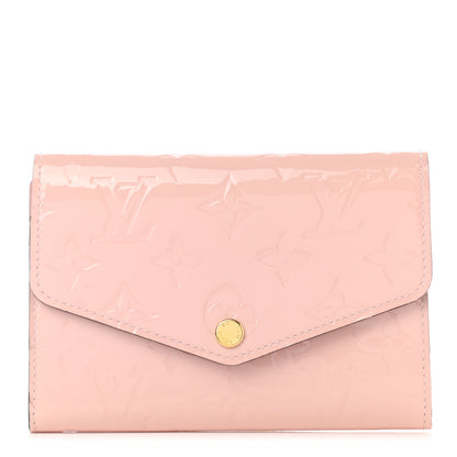 Louis Vuitton Vernis Sarah Compact Wallet Rose Ballerine 1 of 8