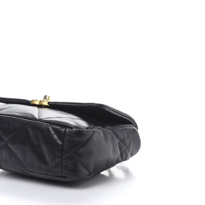 Chanel Goatskin Quilted Medium 19 Flap Black 8 of 11