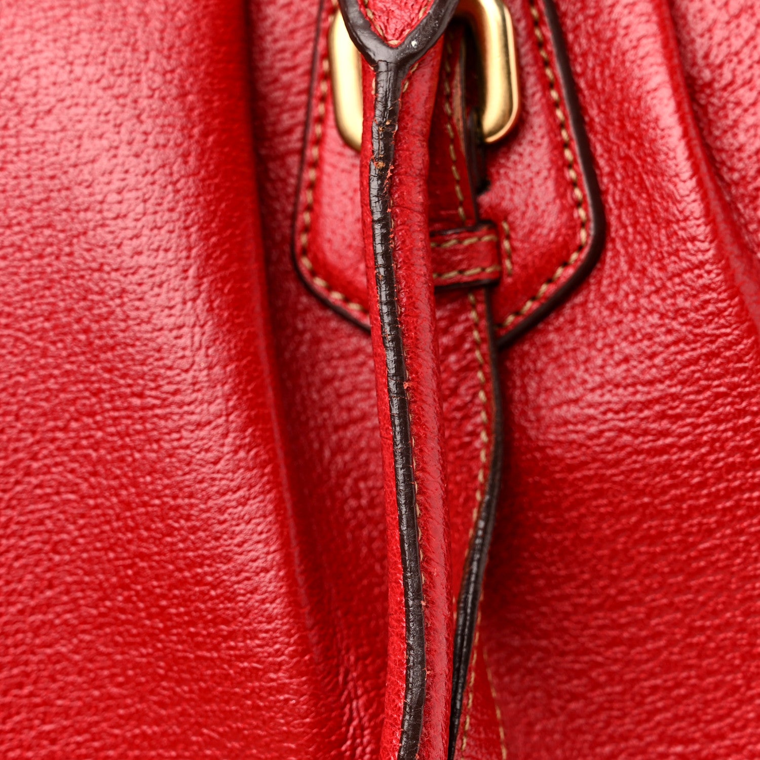 Prada Large Frame Satchel Red 14 of 19