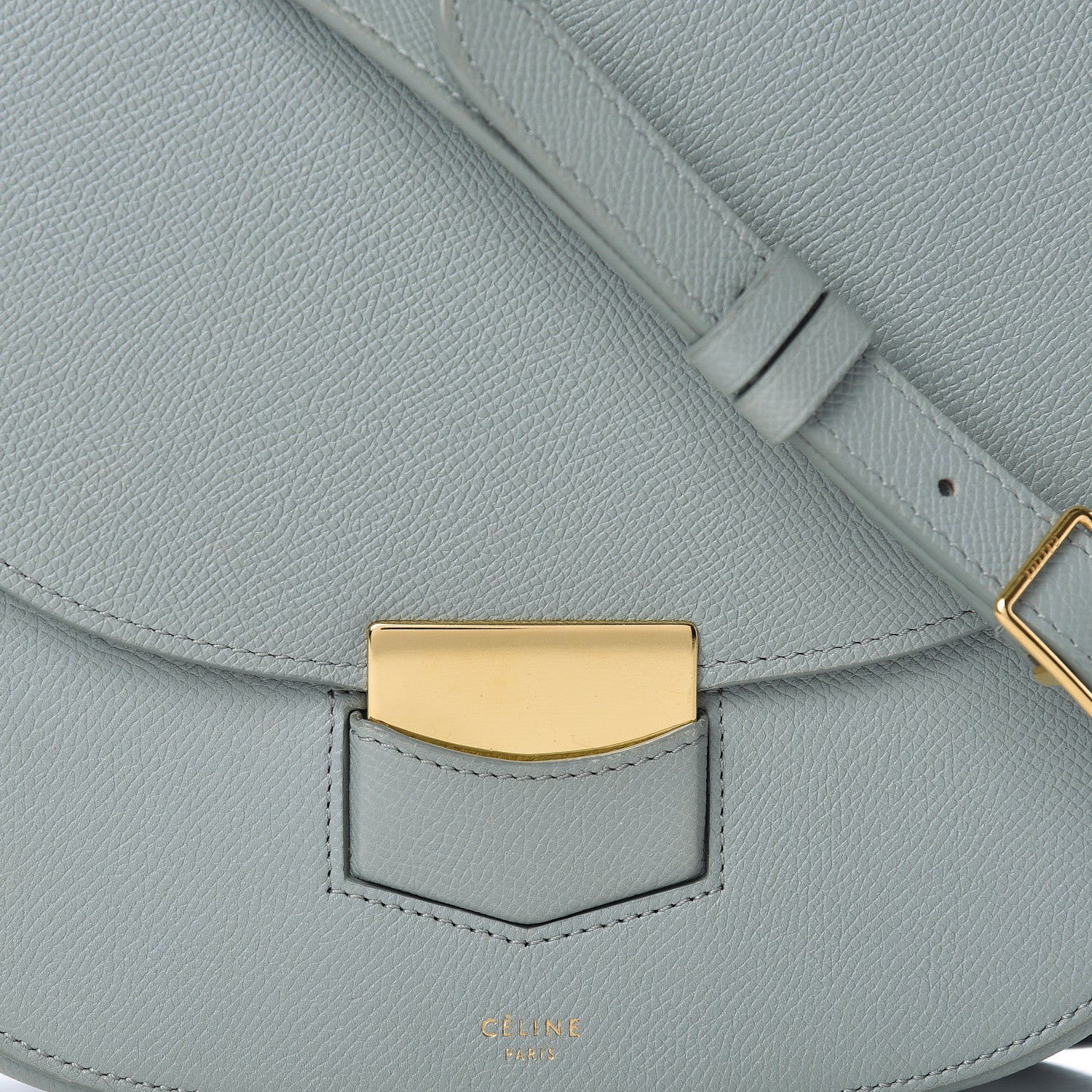 Celine Grained Calfskin Compact Trotteur Cloud 12 of 12