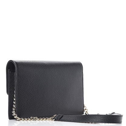 Gucci Dollar Calfskin Interlocking G Chain Wallet Black 3 of 10