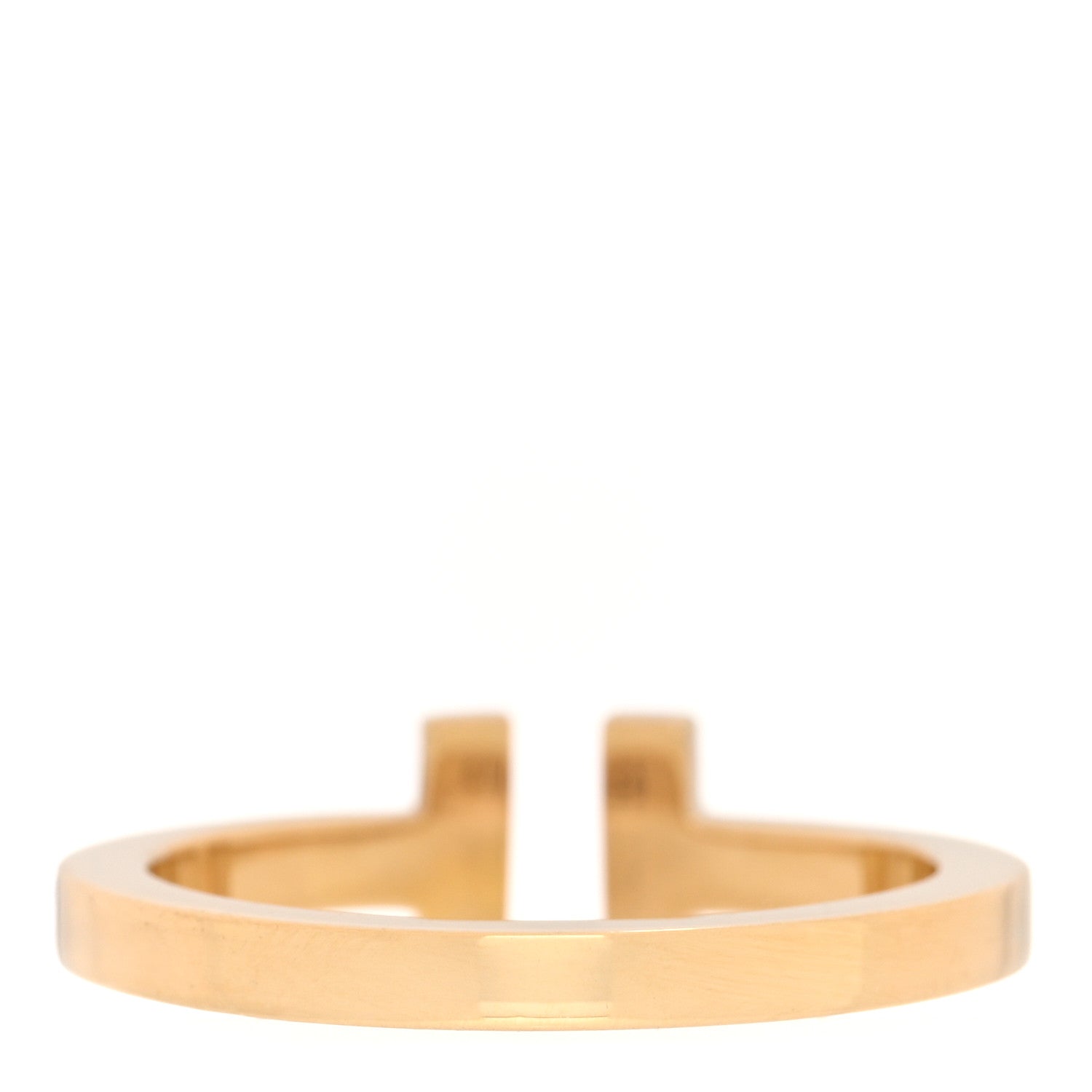 Tiffany 18K Yellow Gold T Square Ring 62 10 3 of 4