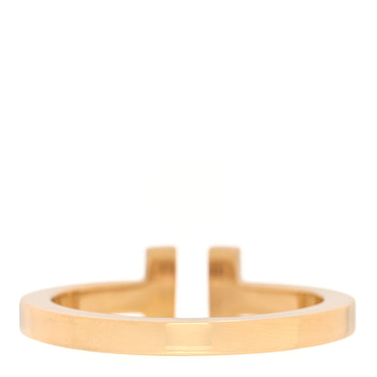 Tiffany 18K Yellow Gold T Square Ring 62 10 3 of 4