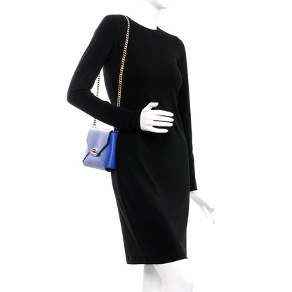 Givenchy Lambskin Medium Shark Lock Envelope Shoulder Bag Blue 2 of 9