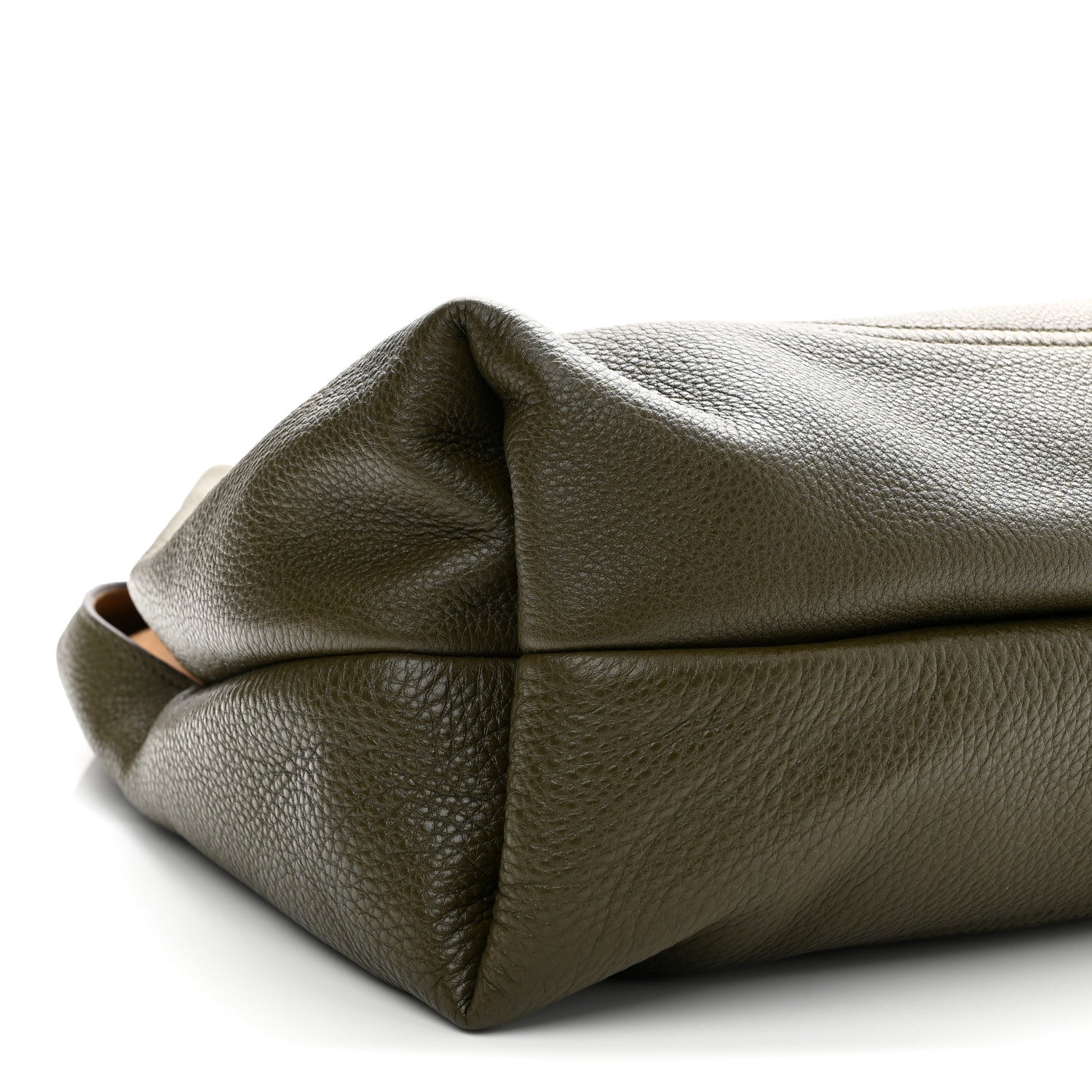 Gucci Grained Calfskin Softbit Maxi Shoulder Bag Forest Green 9 of 10