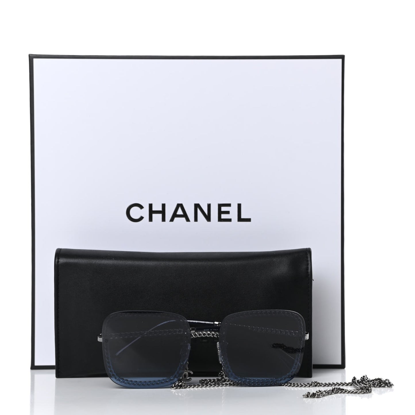 Chain Square Sunglasses 4244 Blue