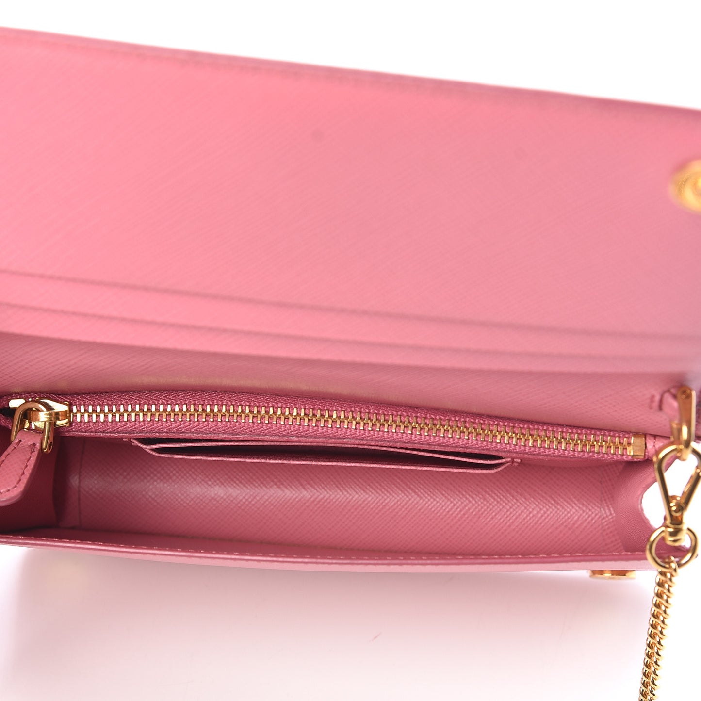 Saffiano Metal Phone Wristlet Crossbody Wallet Begonia