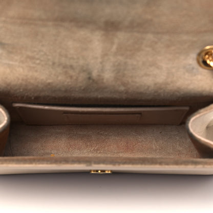Saint Laurent Smooth Calfskin Small Classic Monogram Kate Tassel Satchel Dark Beige 7 of 10