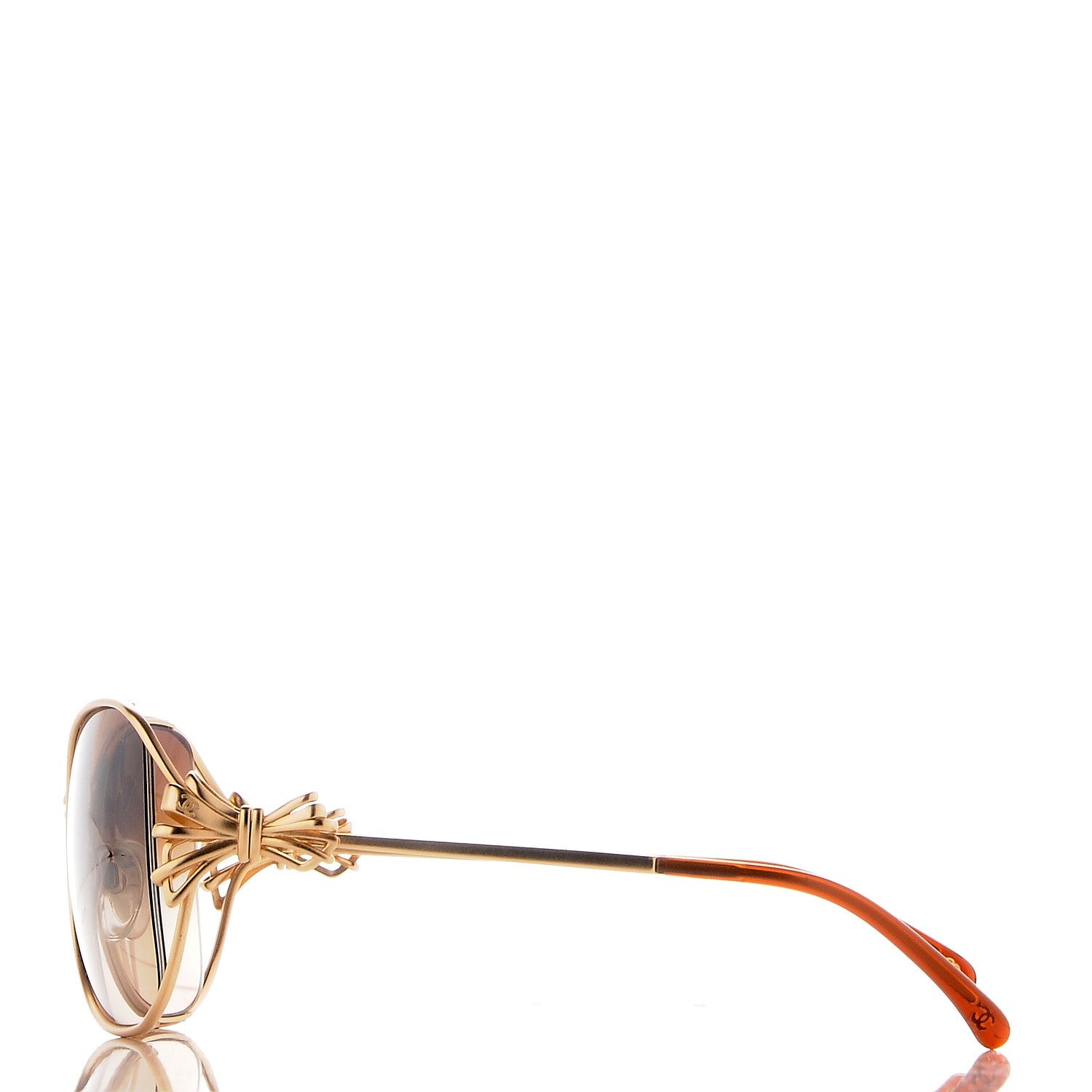 Chanel Butterfly Bow Sunglasses 4180 Gold 3 of 9