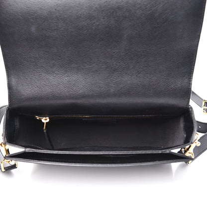 Saint Laurent Textured Calfskin Medium Classic Monogram Universite Bag Black 4 of 14