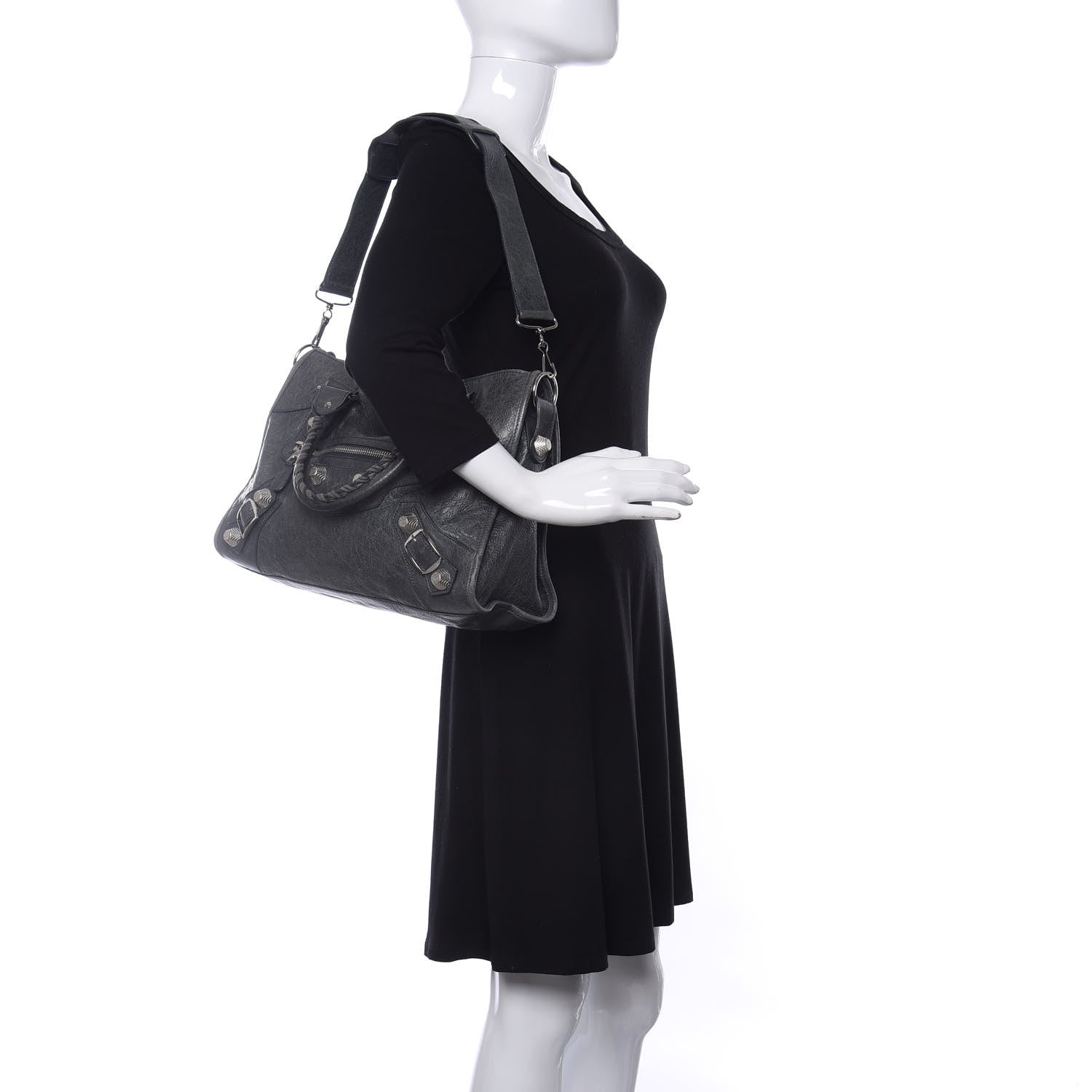 Balenciaga Agneau Giant 21 Silver Hardware City Anthracite 2 of 9