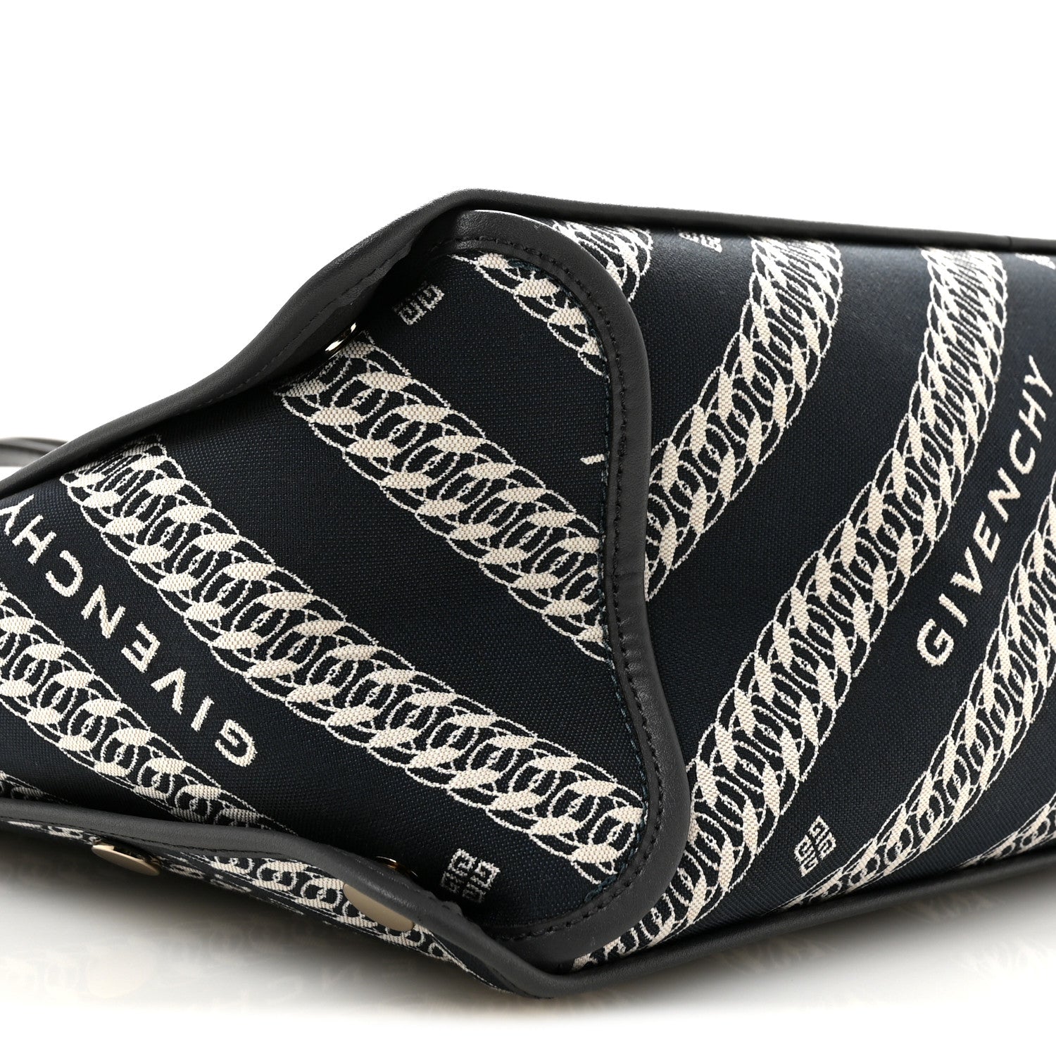 Givenchy Canvas Jacquard Medium Bond Tote Oil Blue 10 of 11