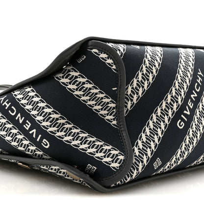 Givenchy Canvas Jacquard Medium Bond Tote Oil Blue 10 of 11
