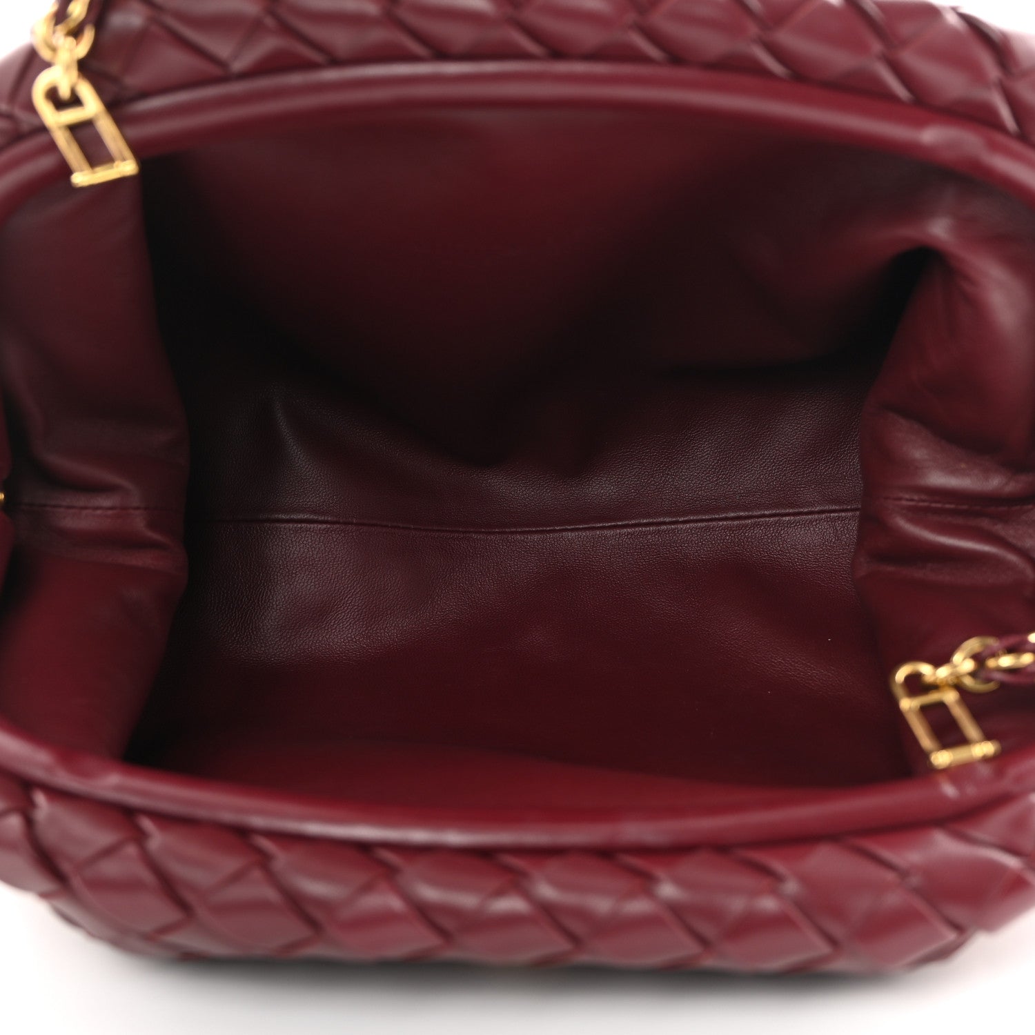 Bottega Veneta Nappa Intrecciato Teen The Lauren 1980 Clutch With Chain Barolo 5 of 10