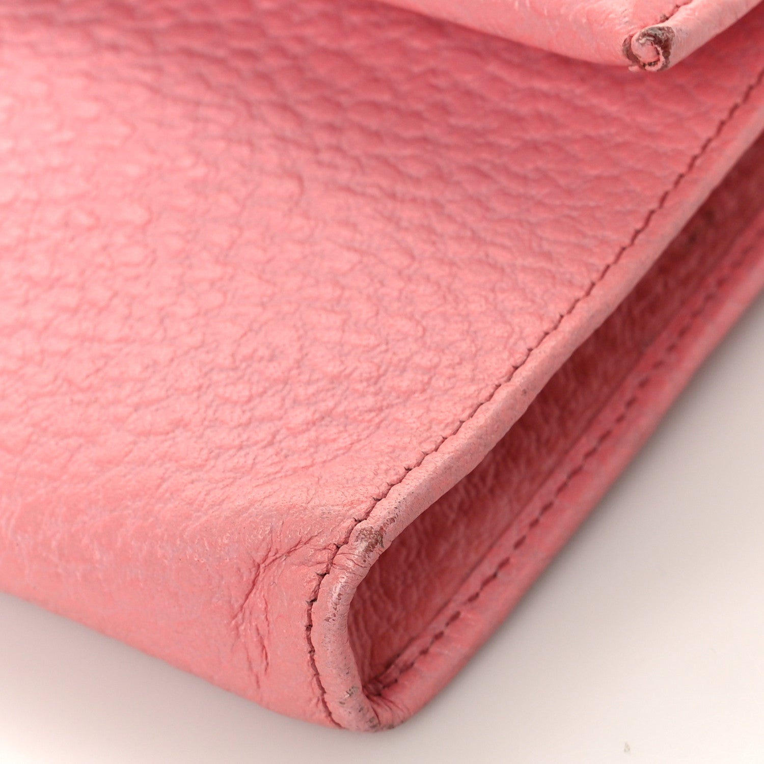 Gucci Calfskin Bamboo Bar Clutch Pink 8 of 8