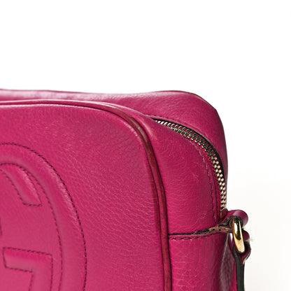 Gucci Cellarius Calfskin Small Soho Disco Bag Bright Bouganville 25 of 33