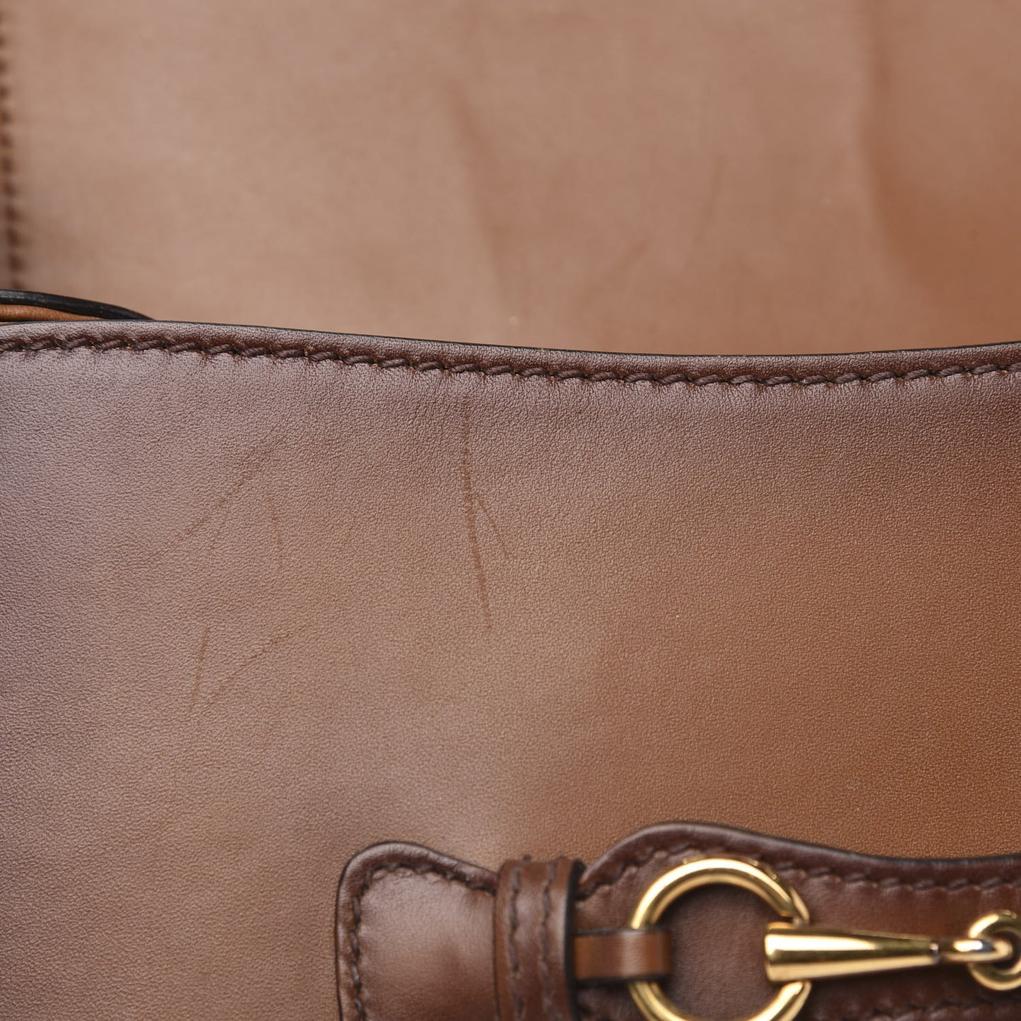 Calfskin Medium Lady Web Shoulder Bag Cuir