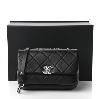 Chanel Lambskin Quilted CC Flap Black 12 of 12