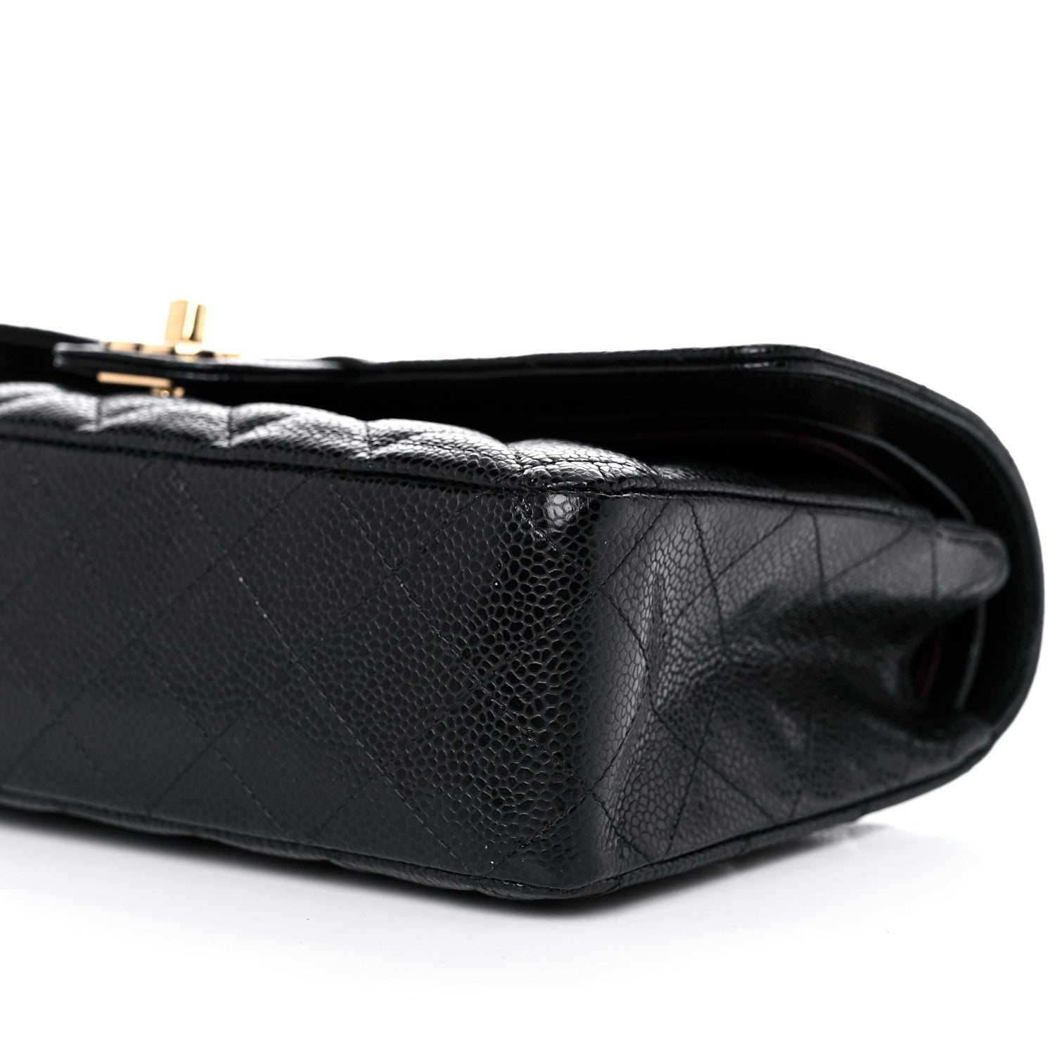 Chanel Caviar Quilted Medium Double Flap Black 9 of 10