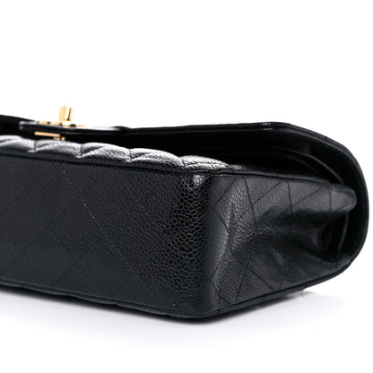 Chanel Caviar Quilted Medium Double Flap Black 9 of 10
