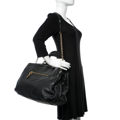 Dolce & Gabbana Calfskin Key Zip Tote Black 2 of 8