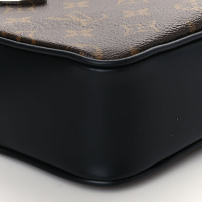 Louis Vuitton Monogram Macassar Kasai Clutch Black 8 of 9