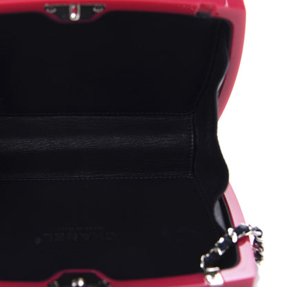 Chanel Plexiglass Evening In The Street 5x5=CC Small Clutch Fuchsia 5 of 7