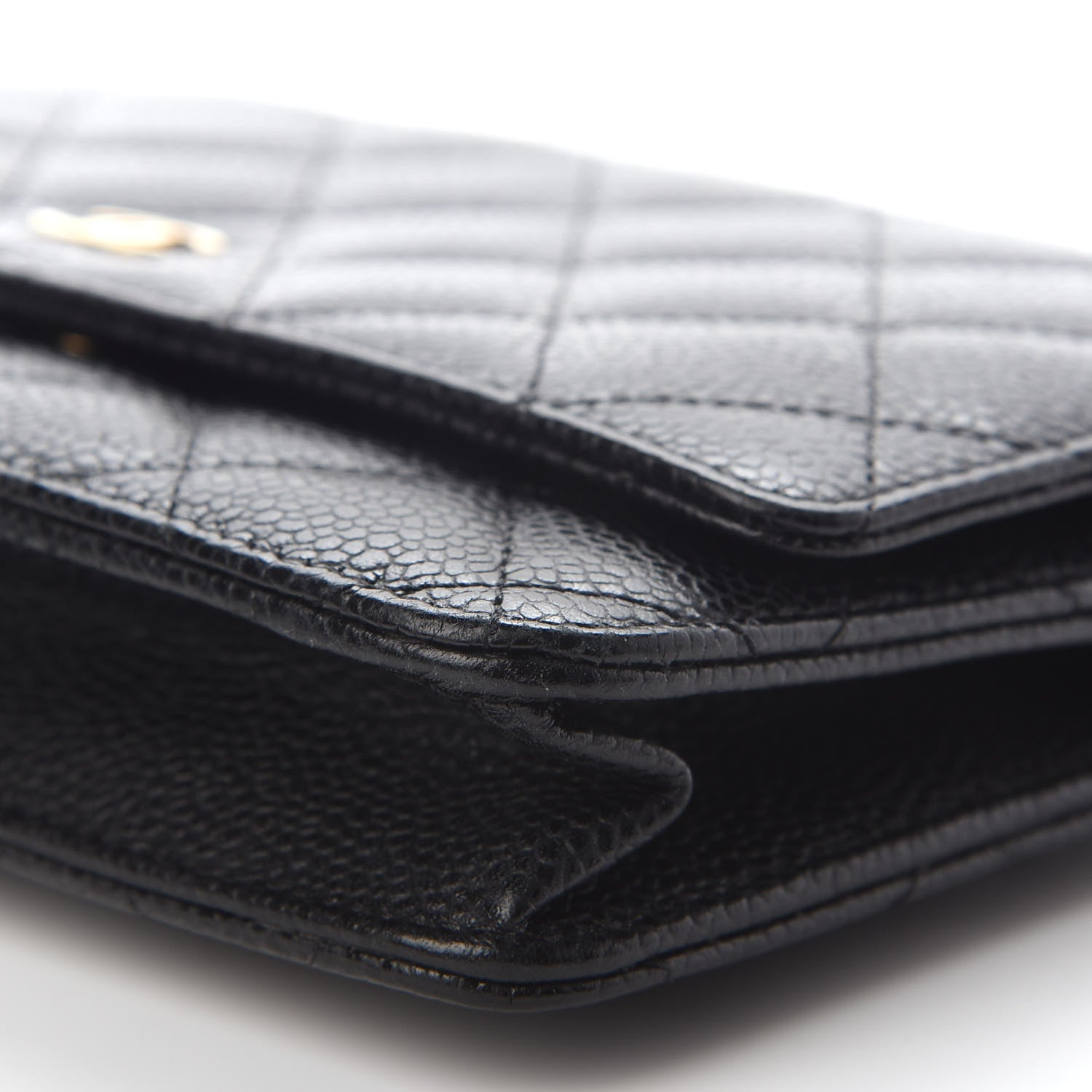 Chanel Caviar Quilted Wallet On Chain WOC Black 10 of 10