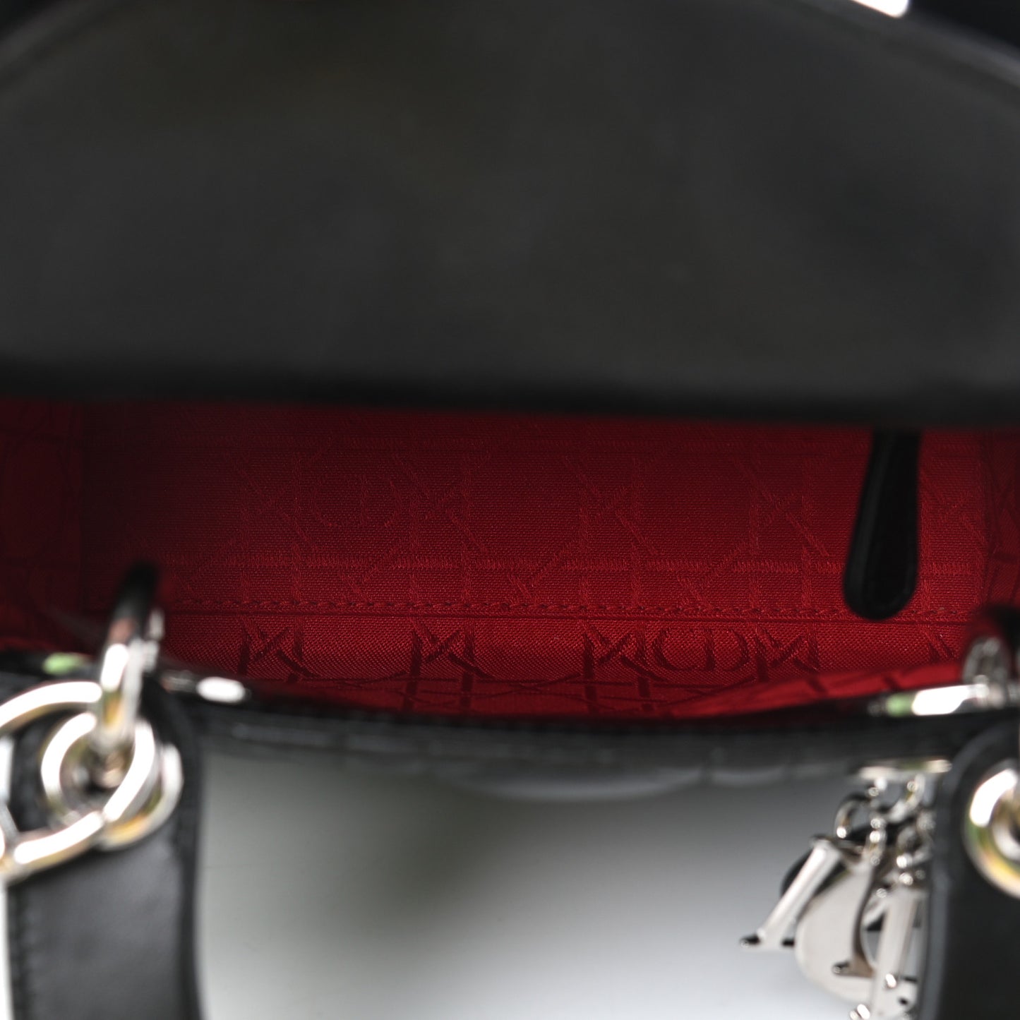 Lambskin Cannage Mini Lady Dior Black