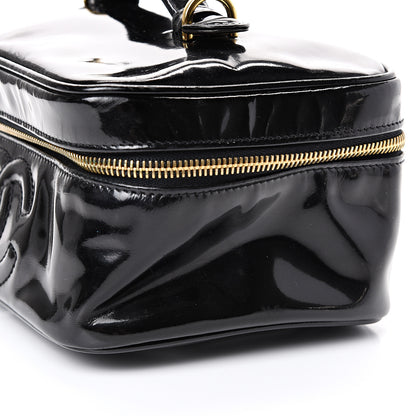 Chanel Patent Vanity Cosmetic Case Black 8 of 12