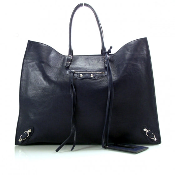 Balenciaga Veau Leather Papier A4 Tote Bleu Royal 1 of 8
