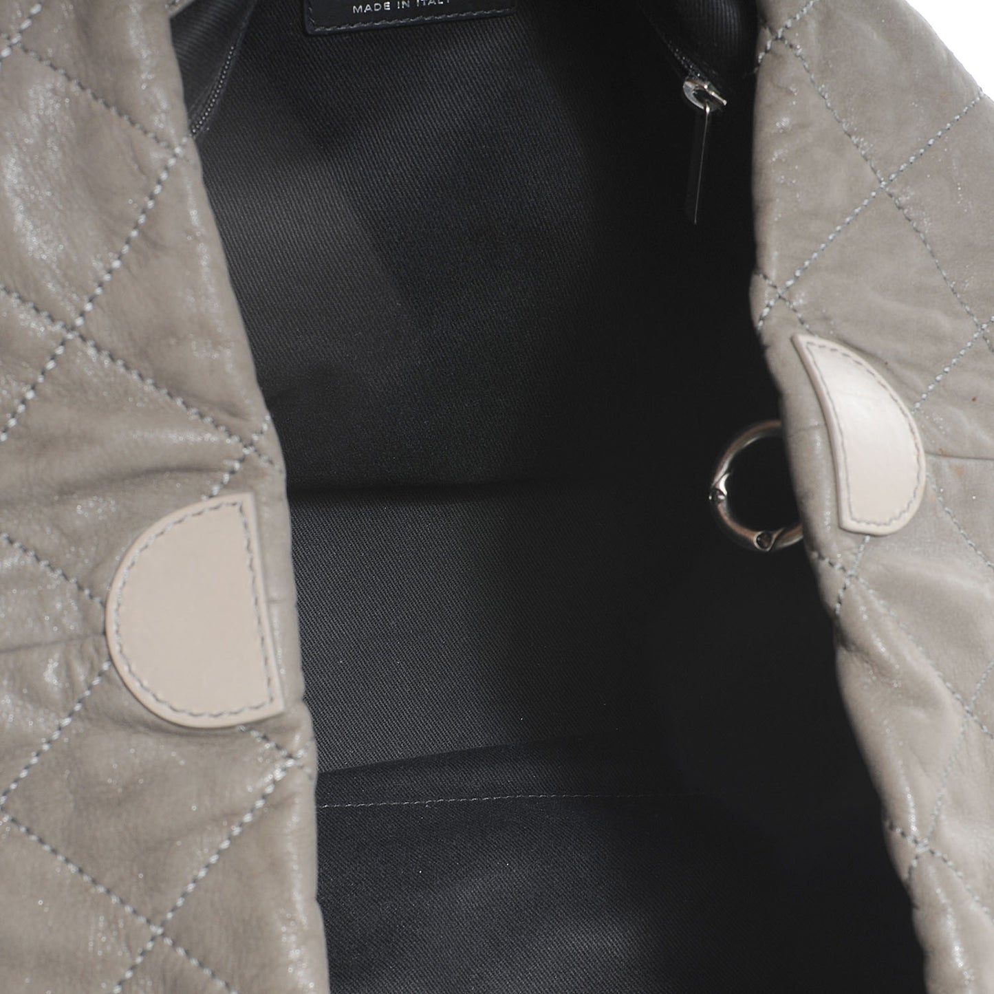 Iridescent Calfskin VIP Shopping Tote Grey