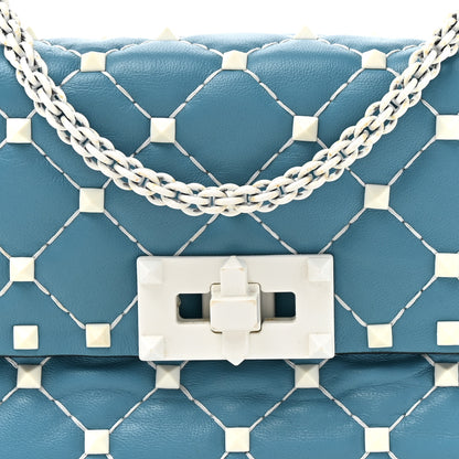 Valentino Garavani Nappa Small Free Rockstud Spike Shoulder Bag Cerulean 7 of 10